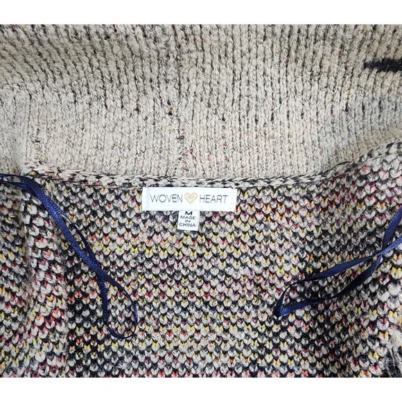 Woven Heart Boho Sweater M - Picture 5 of 7